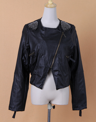 外貿服裝批發、廣州女裝批發、韓版PU皮夾克短外套_服裝服飾_世界工廠網中國產品信息庫